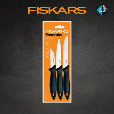3 peilių rinkinys Fiskars ''Essential'' 1023785 - Atsiimkite per 15 min! 1 3 peilių rinkinys Fiskars ''Essential'' 1023785 - Atsiimkite per 15 min! 1