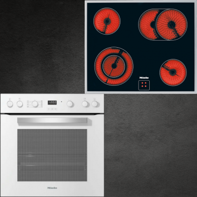 Orkaitė Miele H 2455 E ACTIVE Balta + kaitlentė (pasirinktina) 8 Orkaitė Miele H 2455 E ACTIVE Balta + kaitlentė (pasirinktina) 8