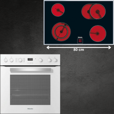 Orkaitė Miele H 2455 E ACTIVE Balta + kaitlentė (pasirinktina) 5 Orkaitė Miele H 2455 E ACTIVE Balta + kaitlentė (pasirinktina) 5