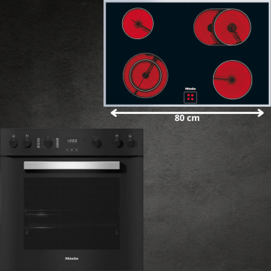 Orkaitė Miele H 2455 E ACTIVE Juoda + kaitlentė (pasirinktina) 5 Orkaitė Miele H 2455 E ACTIVE Juoda + kaitlentė (pasirinktina) 5
