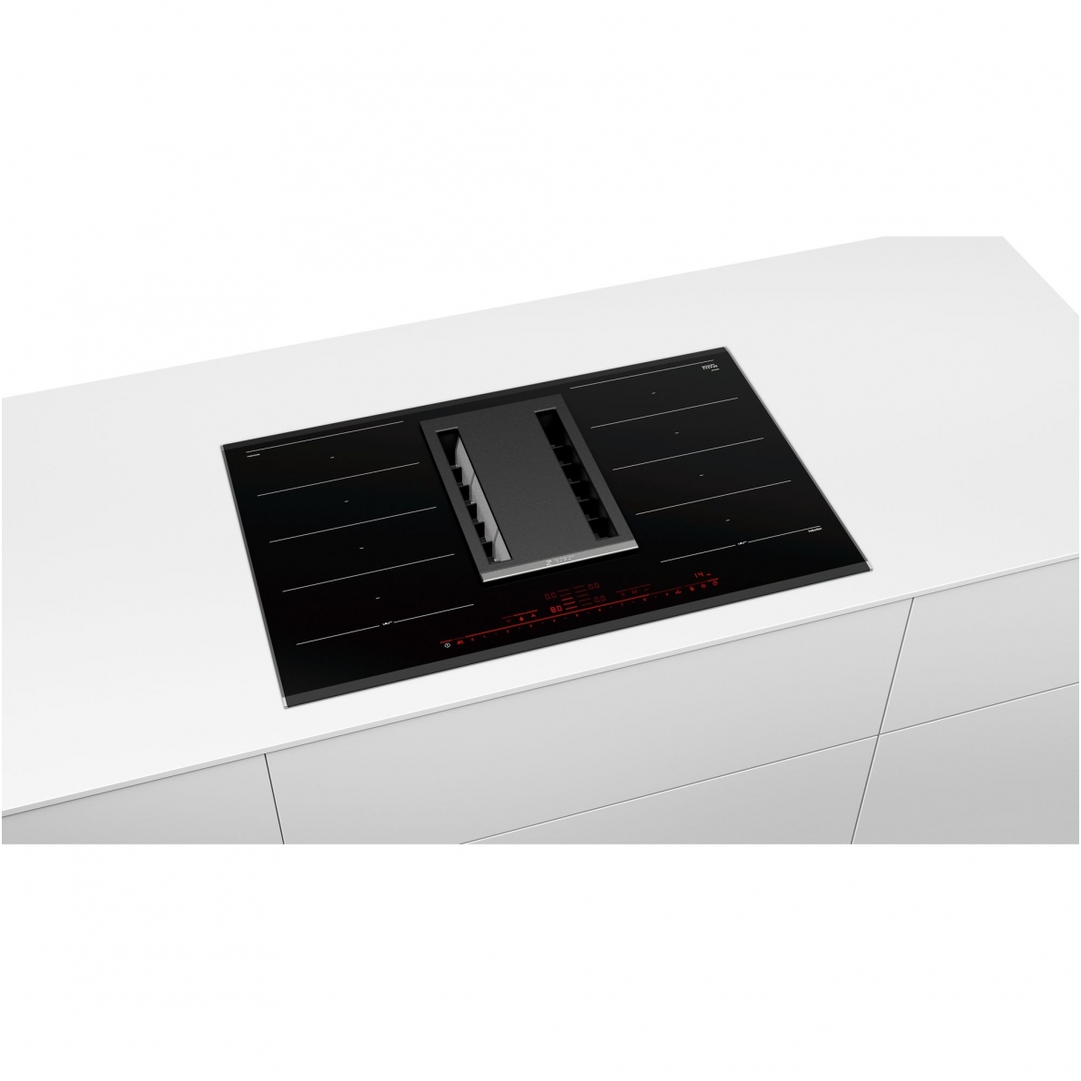 Indukcinė kaitlentė Bosch PXX875D34E su įmontuotu gartraukiu 2