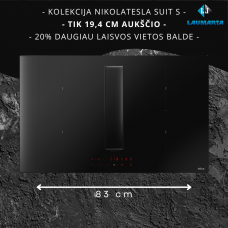 Indukcinė kaitlentė Elica NIKOLATESLA FIT XL SL BL/A/83 PRF0210734 su integruotu garų surinkėju - NEMOKAMAS PRISTATYMAS Indukcinė kaitlentė Elica NIKOLATESLA FIT XL SL BL/A/83 PRF0210734 su integruotu garų surinkėju - NEMOKAMAS PRISTATYMAS
