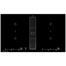 Indukcinė kaitlentė su integruotu gartraukiu Kuppersbusch KMI9800.0SR + 99090 Black Chrome
