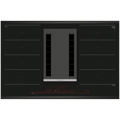 Indukcinė kaitlentė Bosch PXX875D34E su įmontuotu gartraukiu