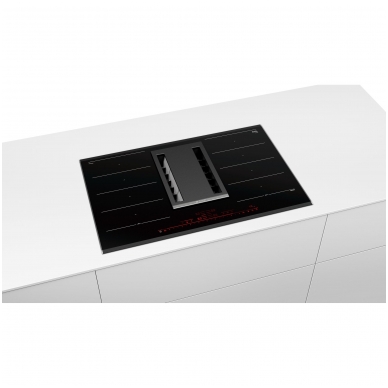 Indukcinė kaitlentė Bosch PXX875D34E su įmontuotu gartraukiu 2