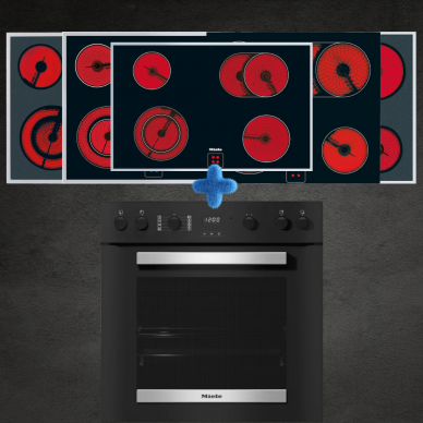 Orkaitė Miele H 2457 E ACTIVE Edelstahl + kaitlentė (pasirinktina)