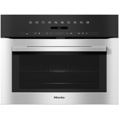 Orkaitė Miele H 7140 BM (Nerūdijančio plieno) su mikrobangų krosnele Orkaitė Miele H 7140 BM (Nerūdijančio plieno) su mikrobangų krosnele