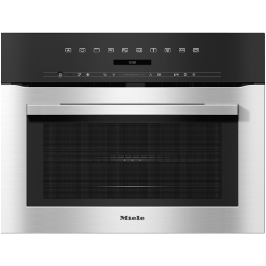 Orkaitė Miele H 7140 BM (Nerūdijančio plieno) su mikrobangų krosnele Orkaitė Miele H 7140 BM (Nerūdijančio plieno) su mikrobangų krosnele