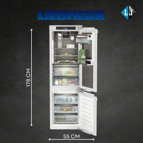 Šaldytuvas Liebherr ICBNbsci 5173 Peak BioFresh NoFrost