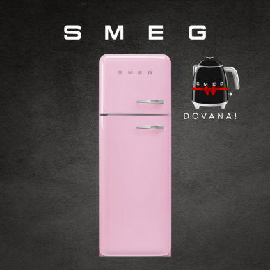 Šaldytuvas SMEG FAB30LPK6 + DOVANA - Užsakomoji prekė Šaldytuvas SMEG FAB30LPK6 + DOVANA - Užsakomoji prekė