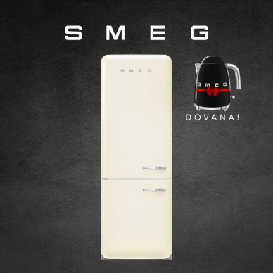 Šaldytuvas SMEG FAB38LCR6 + DOVANA - Užsakomoji prekė Šaldytuvas SMEG FAB38LCR6 + DOVANA - Užsakomoji prekė