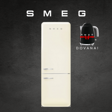 Šaldytuvas SMEG FAB38RCR6 + DOVANA - Užsakomoji prekė Šaldytuvas SMEG FAB38RCR6 + DOVANA - Užsakomoji prekė
