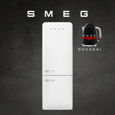 Šaldytuvas SMEG FAB38RWH6 + DOVANA - Užsakomoji prekė Šaldytuvas SMEG FAB38RWH6 + DOVANA - Užsakomoji prekė