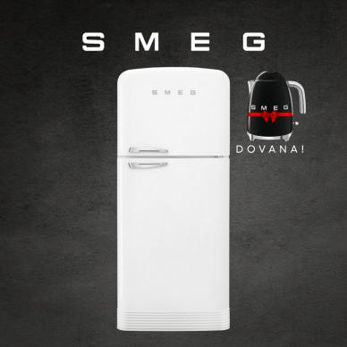 Šaldytuvas SMEG FAB50RWH5 + DOVANA - Užsakomoji prekė Šaldytuvas SMEG FAB50RWH5 + DOVANA - Užsakomoji prekė