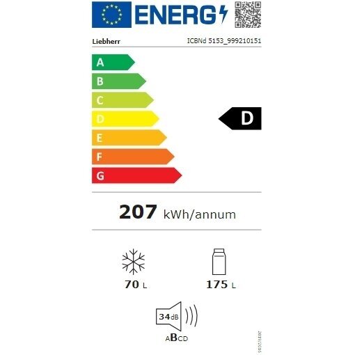 Šaldytuvas Liebherr ICBNd 5153 Prime BioFresh NoFrost 2 Šaldytuvas Liebherr ICBNd 5153 Prime BioFresh NoFrost 2